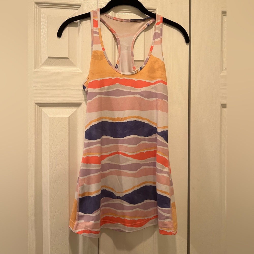 Lululemon tie-dye razorback workout top. Size M
